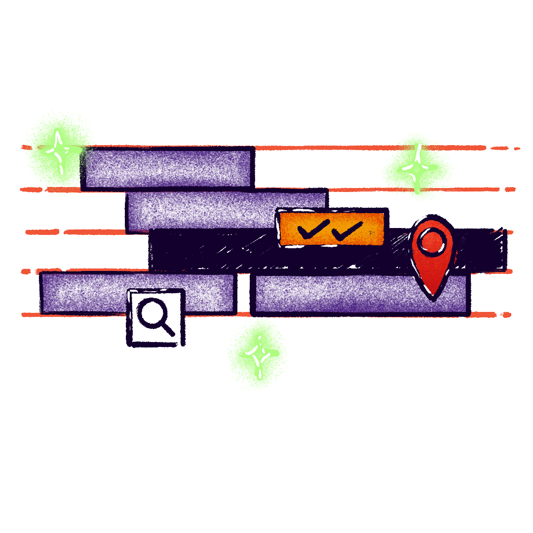 Abstract illustration representing engaging and personalised event experiences.